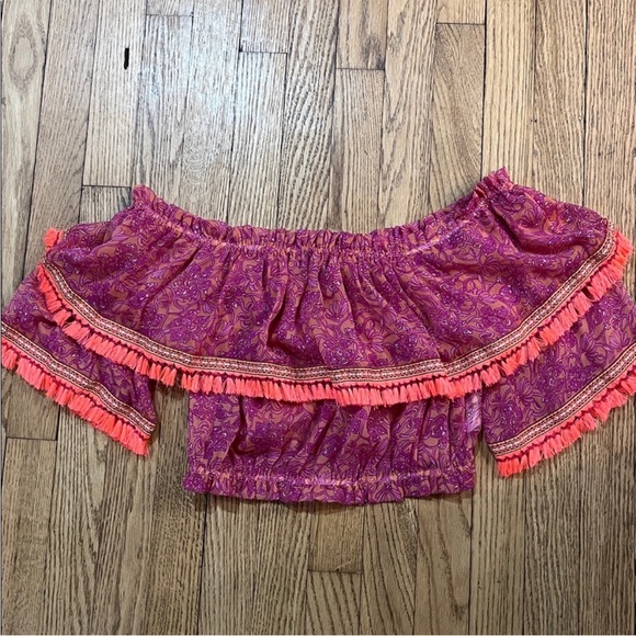 Ramy brook off the shoulder tassel Emmie top new with tags - Picture 2 of 4